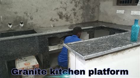 Granitekitchenplatform Double Molding Granite Kitchen Platform Youtube