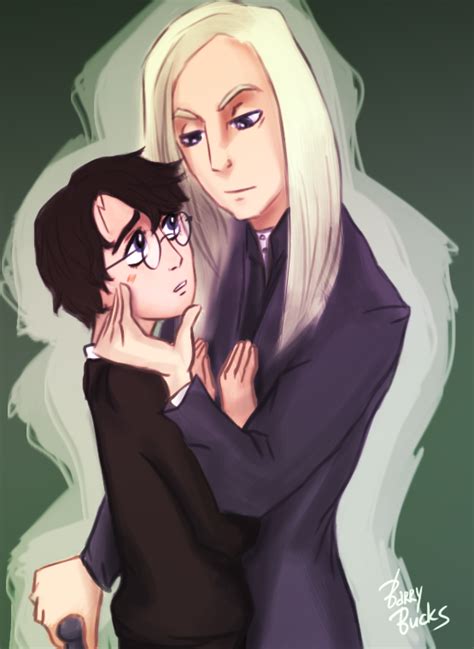 lucius malfoy x harry potter by barrybucks on deviantart