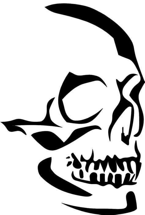 Skull Stencil Template