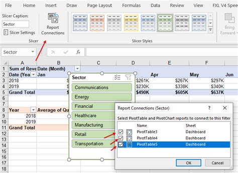 Excel Sharing A Pivot Table Slicer Between Multiple Data Sets Ima