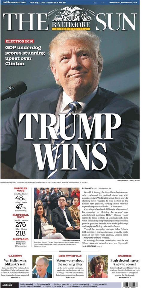 Newspapers Around The World React To The Reality Of President Trump