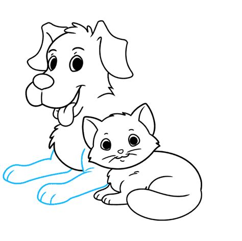 How To Draw A Cat And Dog Really Easy Drawing Tutorial