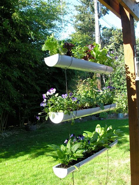 Whywhyn0t #pinterest #whywhyn0t the post pinterest: DIY Hanging Gutter Garden | The Owner-Builder Network