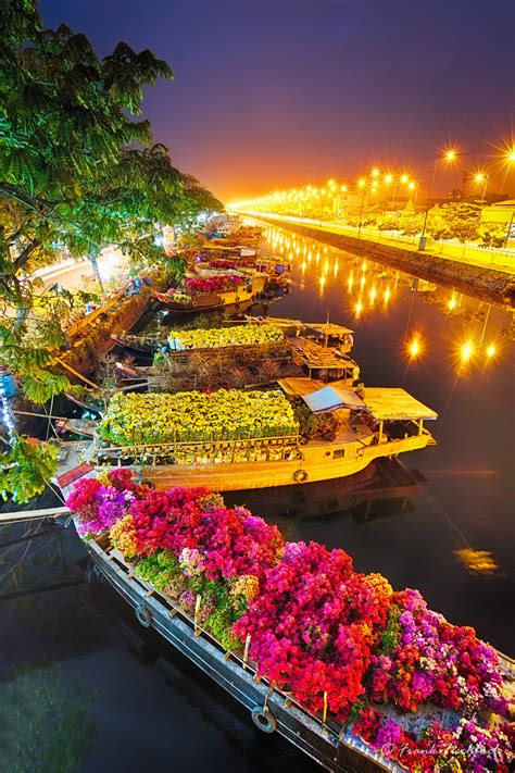 Ships At Saigon Flower Market At Tet Vietnam By Frank