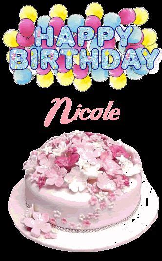7 Nicole Ideas Happy Birthday Nicole Birthday Wishes Cake Happy