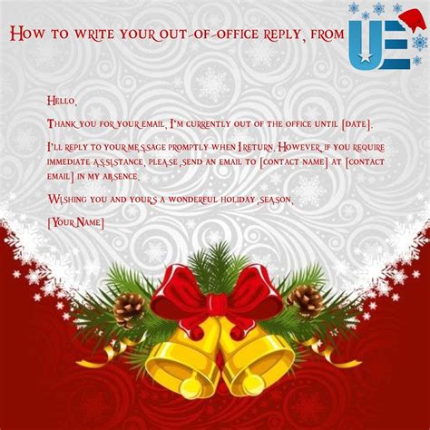 Out Of Office Message Template Holiday