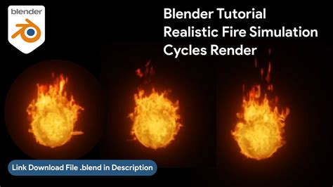 Blender Tutorial Realistic Fire Simulation Cycles Render Youtube
