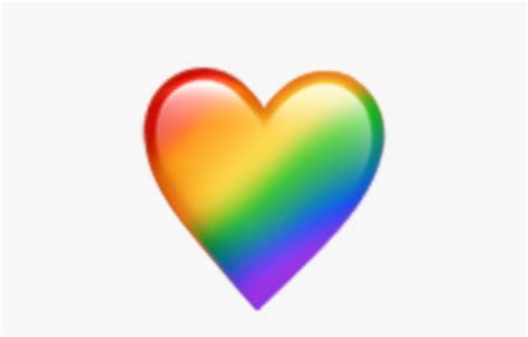 Rainbow Heart Emoji Background