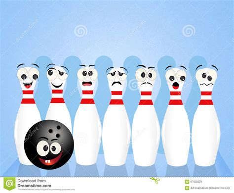 Cute Bowling Pins Stock Illustration Image 67000226