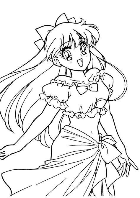 Cute Anime Coloring Cute Sailor Moon Coloring Pages Sailor Moon Anime