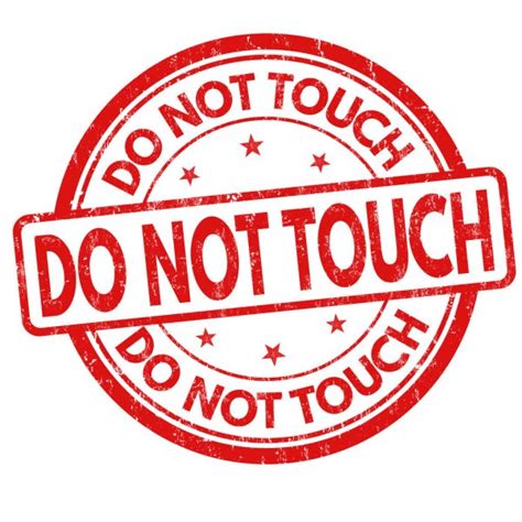 Please Do Not Touch Sign Or Stamp Stock Vector Roxanabalint