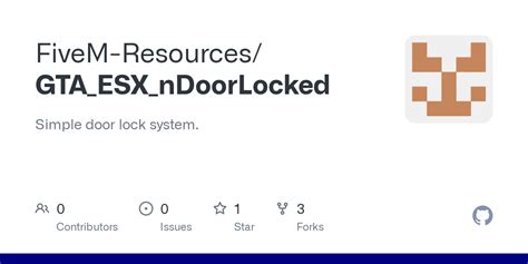 Github Fivem Resourcesgtaesxndoorlocked Simple Door Lock System