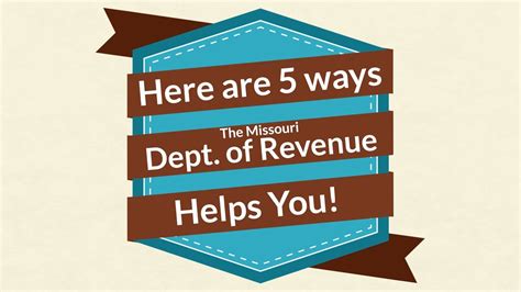 5 Ways The Department Of Revenue Helps You Youtube