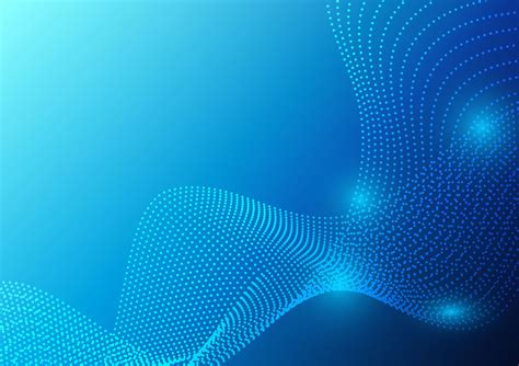 Download Blue color waves particle and geometric abstract ...