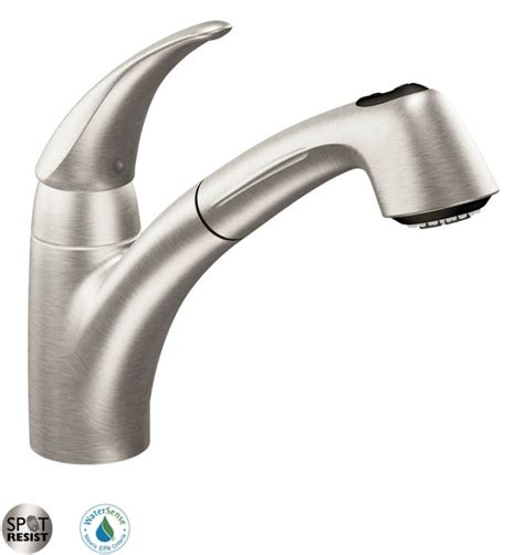 After all, the last thing you want is your family complaining about how bad the shower is and how a significant number of companies, including moen fix a flow restrictor at the neck of the shower head to conserve water. Moen 7560SRS Spot Resist Stainless Single Handle Kitchen Faucet with Pullout Spray from the ...