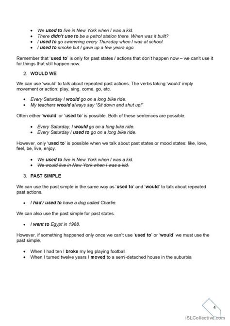 Past Habits Used To Get Used To English Esl Worksheets Pdf And Doc