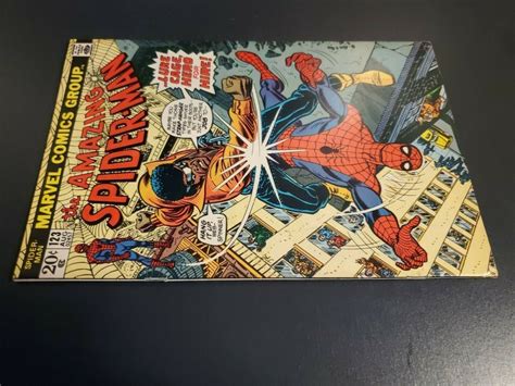 Amazing Spider Man 123 1973 F 65 Luke Cage Power Man Battle Cover