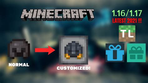 How To Cutomize Your Armor And Tools In Minecraft Latest 2021 Youtube