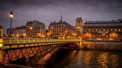 Paris France Pc Night Pont Desktop Tablet