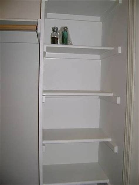 It seems closed toe shoes, like ballet flats, can be more uncomfortable than a pair of five inch heels. Homemade | Simple closet, Wood closet shelves, Easy closet shelves