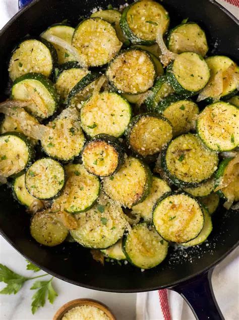 Easy Sautéed Zucchini With Parmesan And Onions Is One Of My Favorite