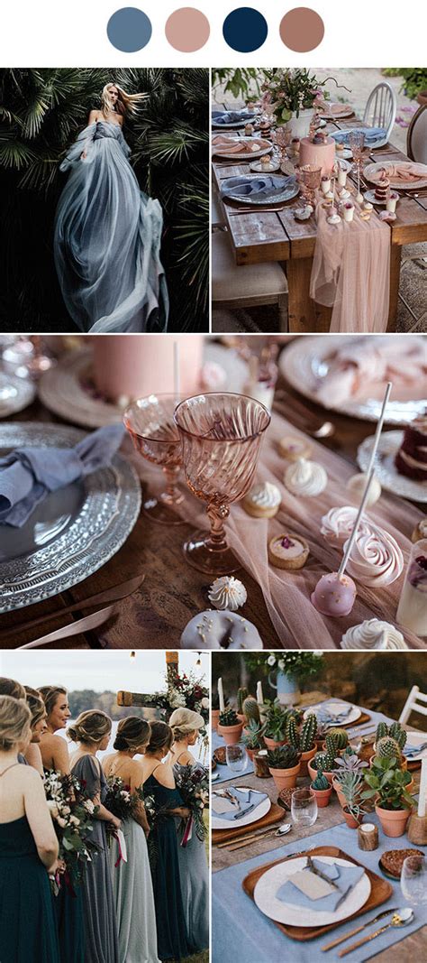 9 Dusty Blue Wedding Color Palettes That Will Totally Inspire You Hi