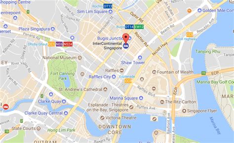 Find your current location or search for an address and navigate using googlemaps your destination. Checking In: Intercontinental Singapore - Raining Cake