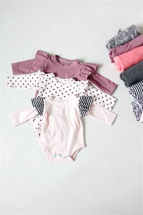 Ruffle Sleeve Onesie Basic Onesie Pattern Free Sewing Baby