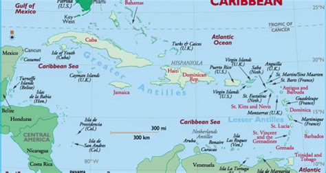 Caribbean Map Holiday Planners