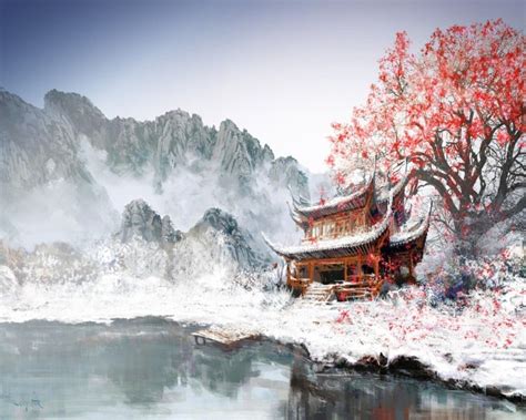 Japanese Landscape Painting Wallpapers Top Free Japanese Landscape