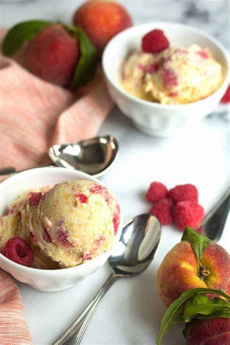 Peach Raspberry Ice Cream Grandbaby Cakes