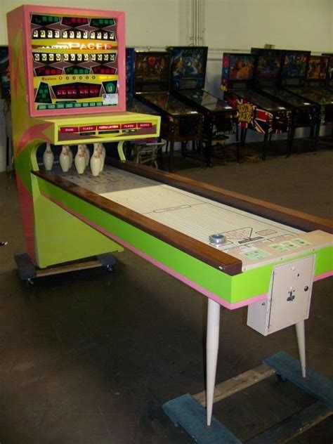 Retro uprising > arcade > coin op. PACER SHUFFLE ALLEY BOWLING COIN OP 1964