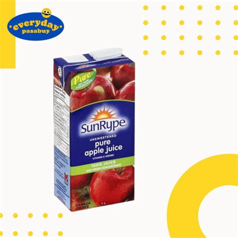 Sunrype Pure Apple Juice Unsweetened 1l Lazada Ph