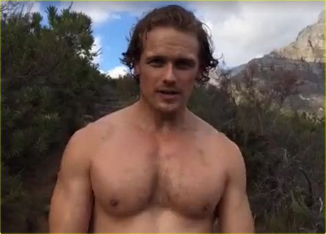 Sam Heughan S Shirtless Body Is On Display For My Peak Challenge Photo Shirtless