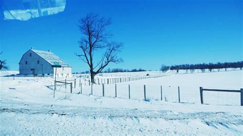 Canada Countryside Driving Through Canadian Villages In Winter Youtube