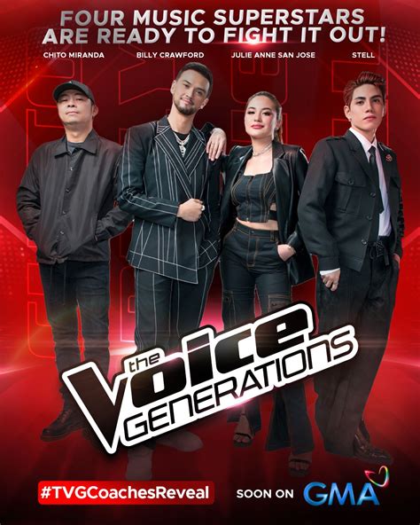 Gma Networks The Voice Generations Reveals Coaches