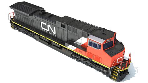 Locomotive Canadian National Railway Cn 3d Model 159 Ma Xsi Max