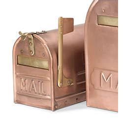 O copper 16 ounce o accepts magazines, dvds and bank check boxes o 7 h x 14 w x 3.5 d o. Small Copper Mailbox - FindGift.com
