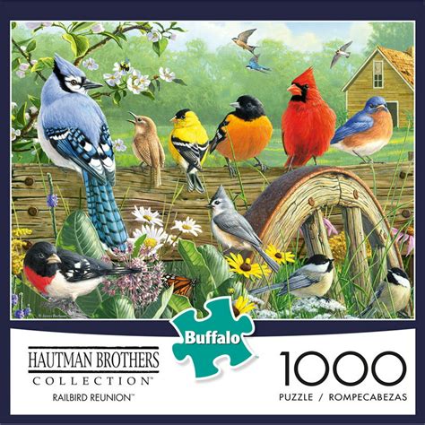 Buffalo Games Hautman Brothers Railbird Reunion 1000 Pieces Jigsaw