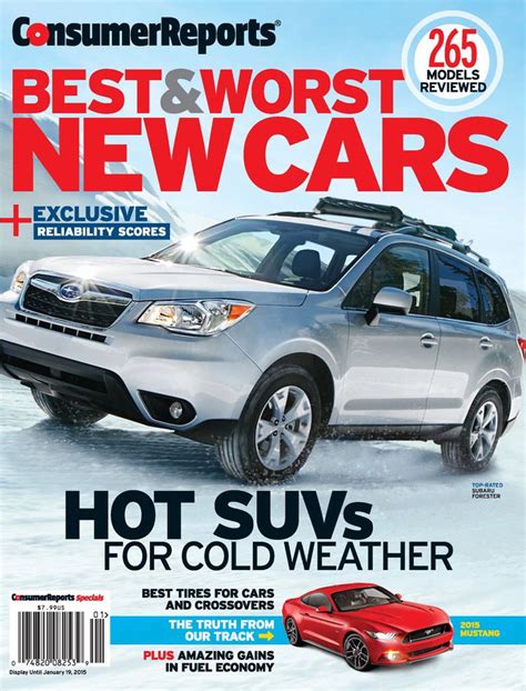 Consumer reports magazine 1 year subscription only $17 49 (just. Consumer Reports Best & Worst New Cars 2015 - Special ...