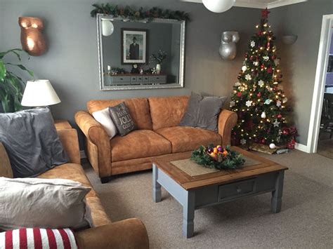 Image result for gray colors that go with light brown furniture | Tan