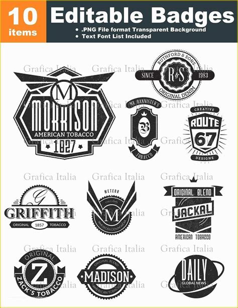 Free Editable Logo Templates Of Retro Blank Badge Logo Templates 10