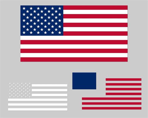 Layered American Flag Svg Us Flag Svg Usa Flag Clipart Us Etsy