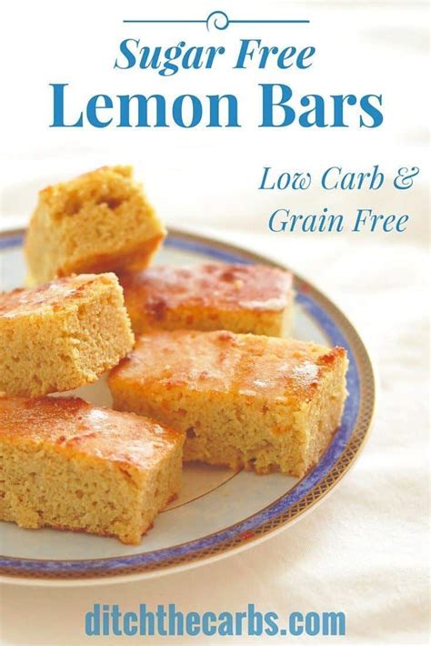 Place on a cutting board and cut into 12 bars with a sharp knife. Sugar Free Lemon Bars - with lemon drizzle - Ditch The Carbs