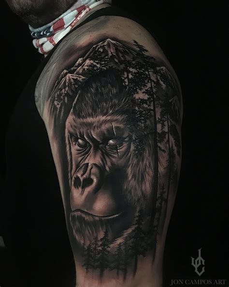 Silverback Gorilla Tattoos