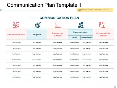 Communication Guide Template