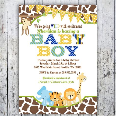 Want to celebrate your pregnancy with loved ones who live far away with virtual baby if you're looking for gender neutral baby shower invitations for your animal themed celebration, you'll definitely love these cute(and free!) giraffe baby shower. Free Printable Safari Invitation