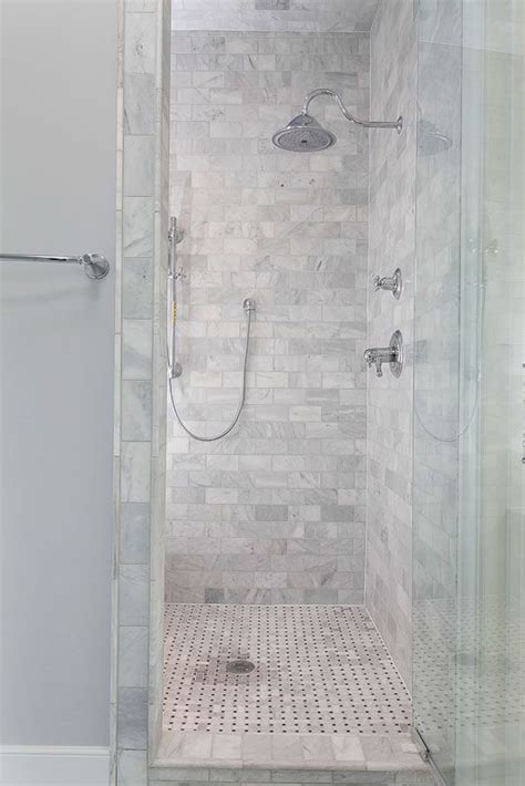 Master Shower With Carrera Tile Bathroom Remodel Shower Master