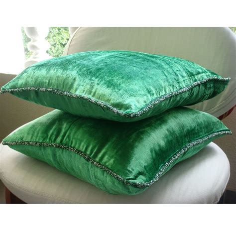 Check spelling or type a new query. Luxury Emerald Green Pillows Cover, 16"x16" Velvet Throw ...