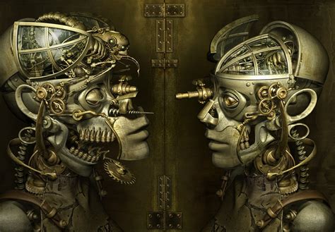 Download Surrealism Biomechanical People Sci Fi Steampunk Wallpaper By